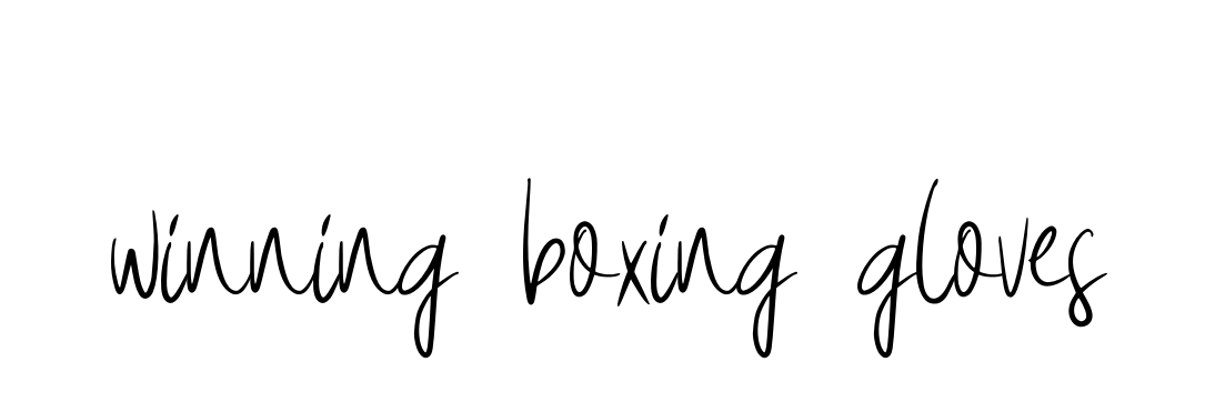Winning-boxing-gloves signature