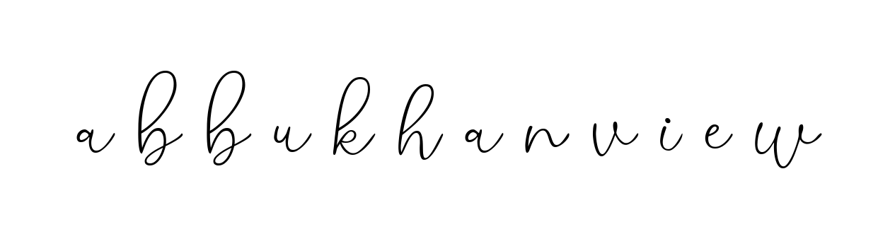 A-b-b-u-k-h-a-n-v-i-e-w signature
