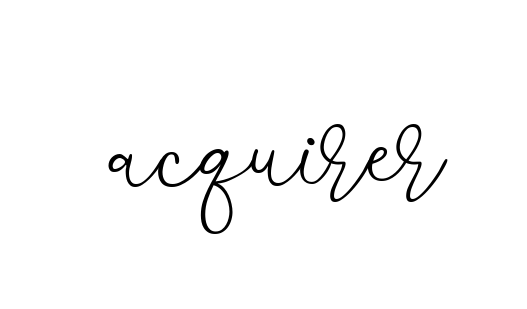 Acquirer signature