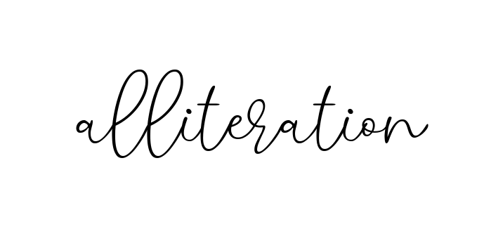 Alliteration signature