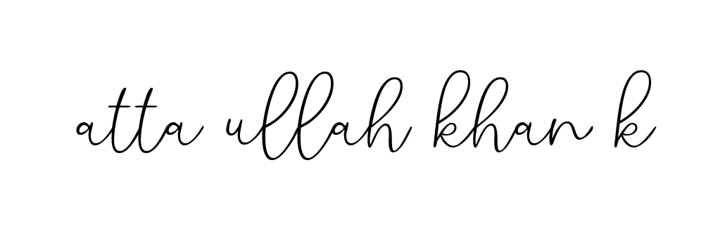 Atta-ullah-khan-k signature