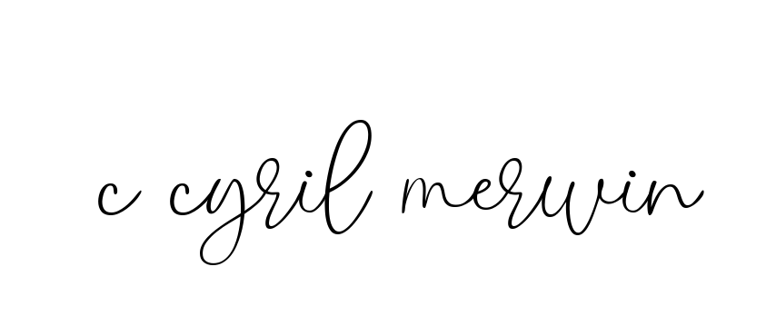 C-cyril-merwin signature