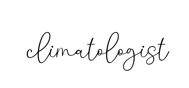 Climatologist signature
