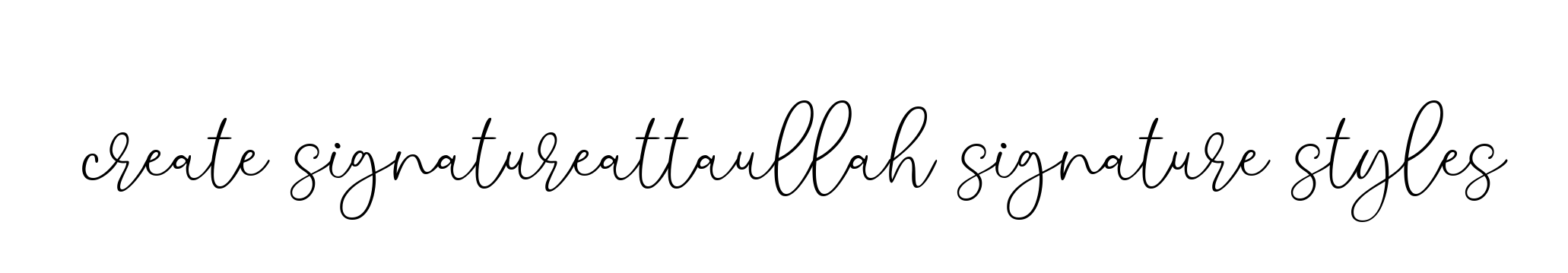 Create-signatureattaullah-signature-styles signature