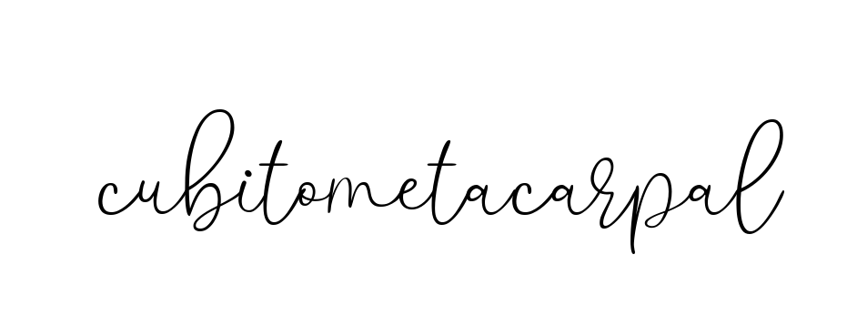 Cubitometacarpal signature