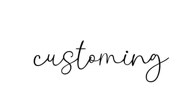 Customing signature