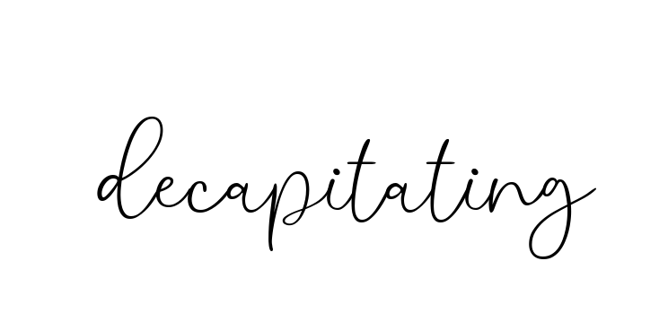 Decapitating signature