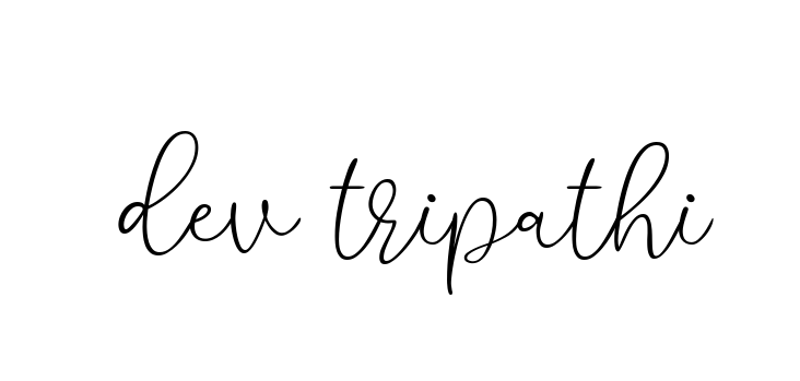 Dev-tripathi signature