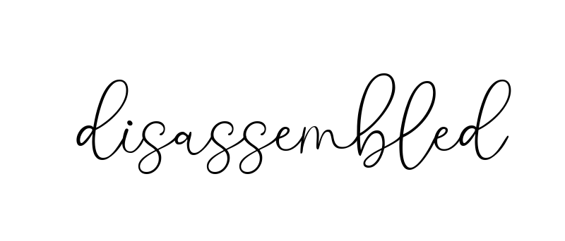 Disassembled signature