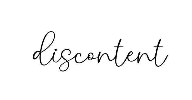 Discontent signature