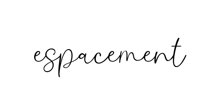Espacement signature
