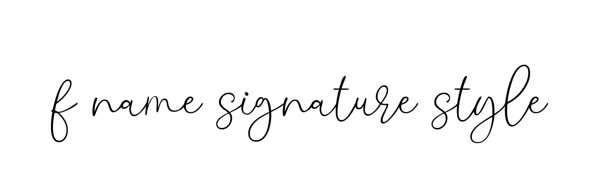 F-name-signature-style signature