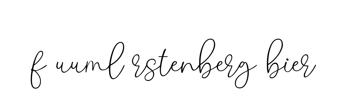 F-uuml-rstenberg-bier signature