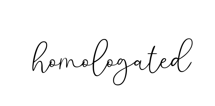 Homologated signature