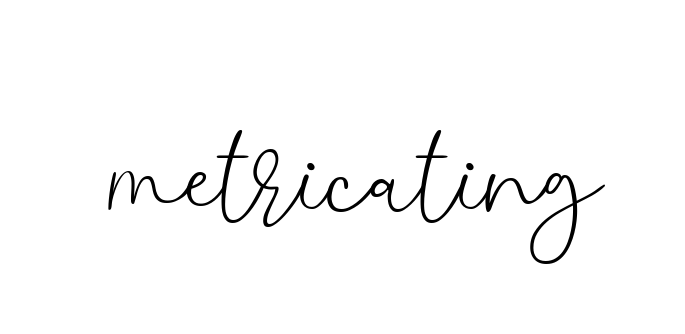 Metricating signature