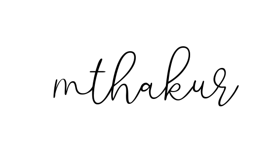 Mthakur signature