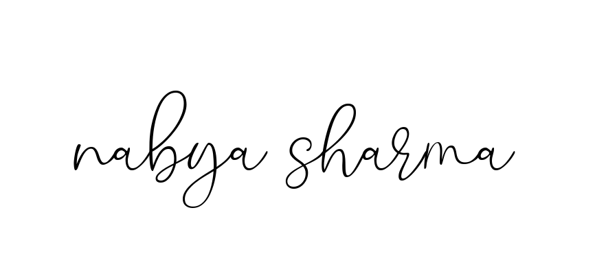 Nabya-sharma- signature