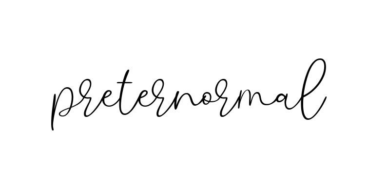 Preternormal signature