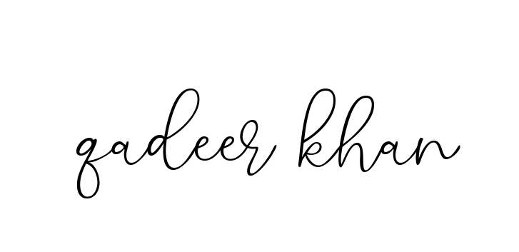 Qadeer-khan signature