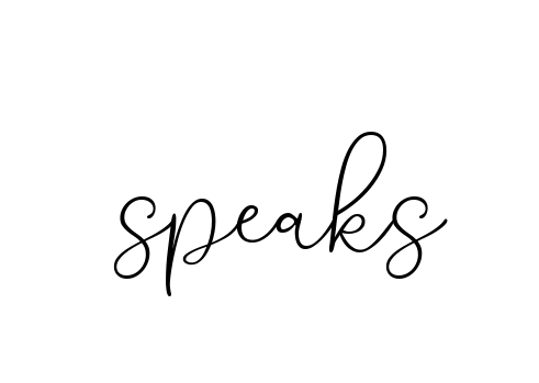 Speaks signature