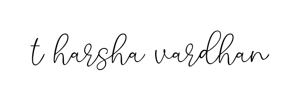 T-harsha-vardhan signature