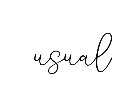Usual signature