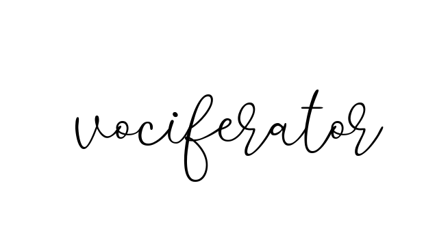 Vociferator signature