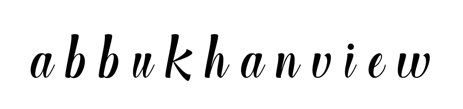 A-b-b-u-k-h-a-n-v-i-e-w signature