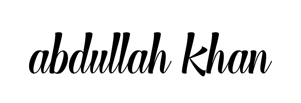 Abdullah-khan signature