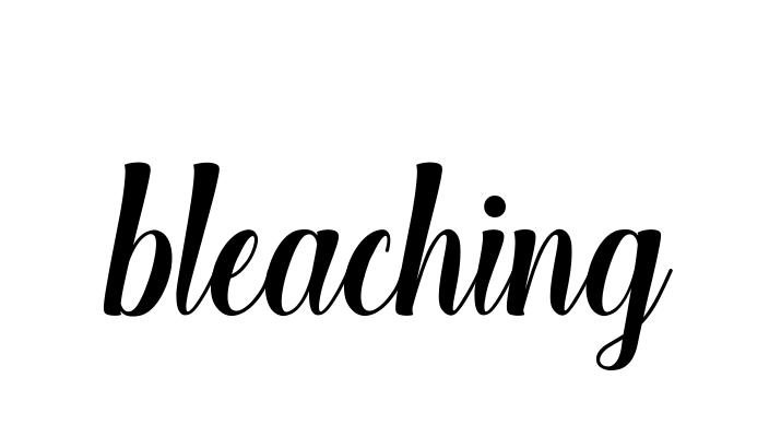 Bleaching signature