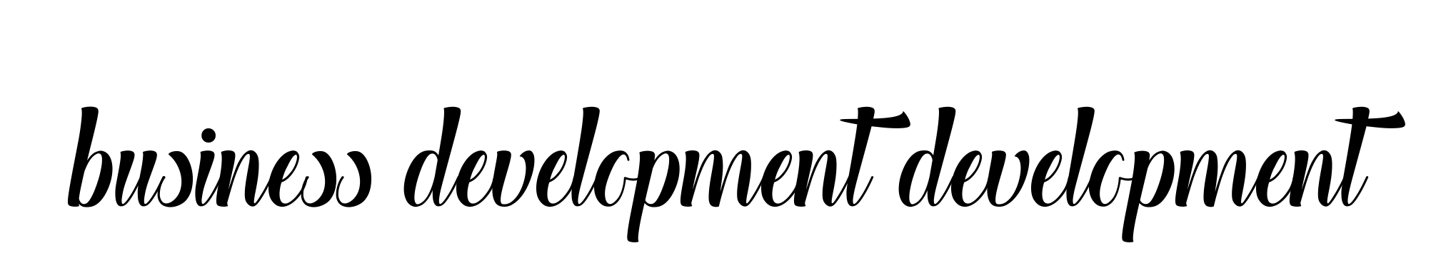 Business-development-development signature