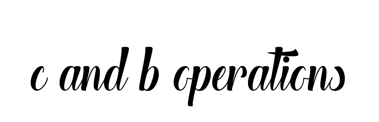 C-and-b-operations signature