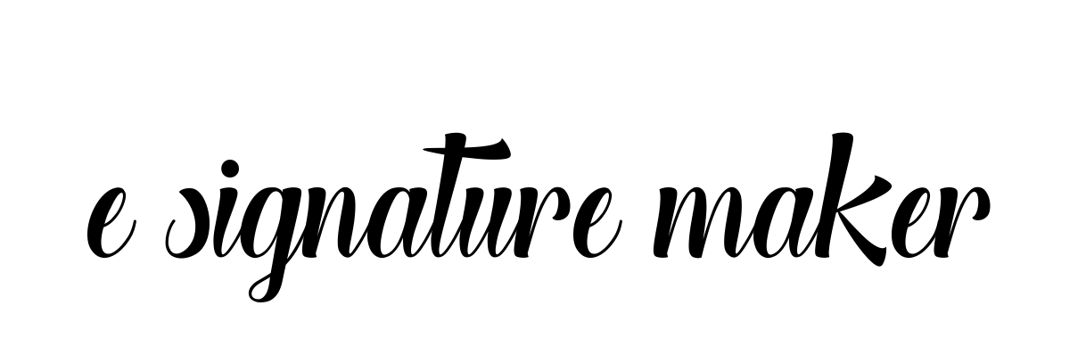 E-signature-maker signature