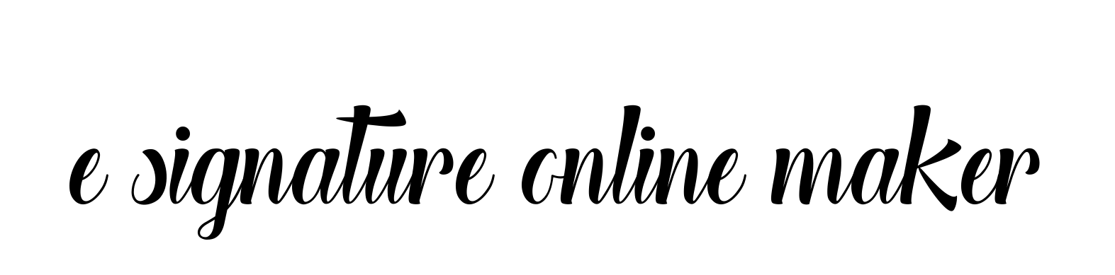 E-signature-online-maker signature