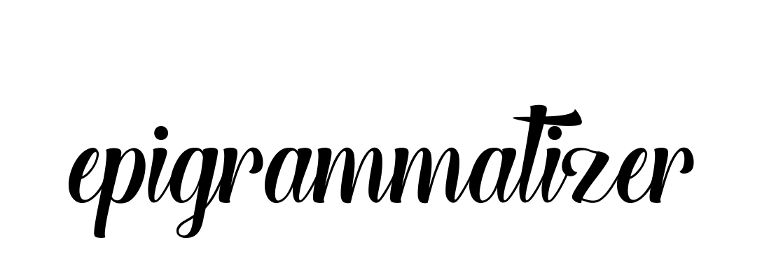 Epigrammatizer signature