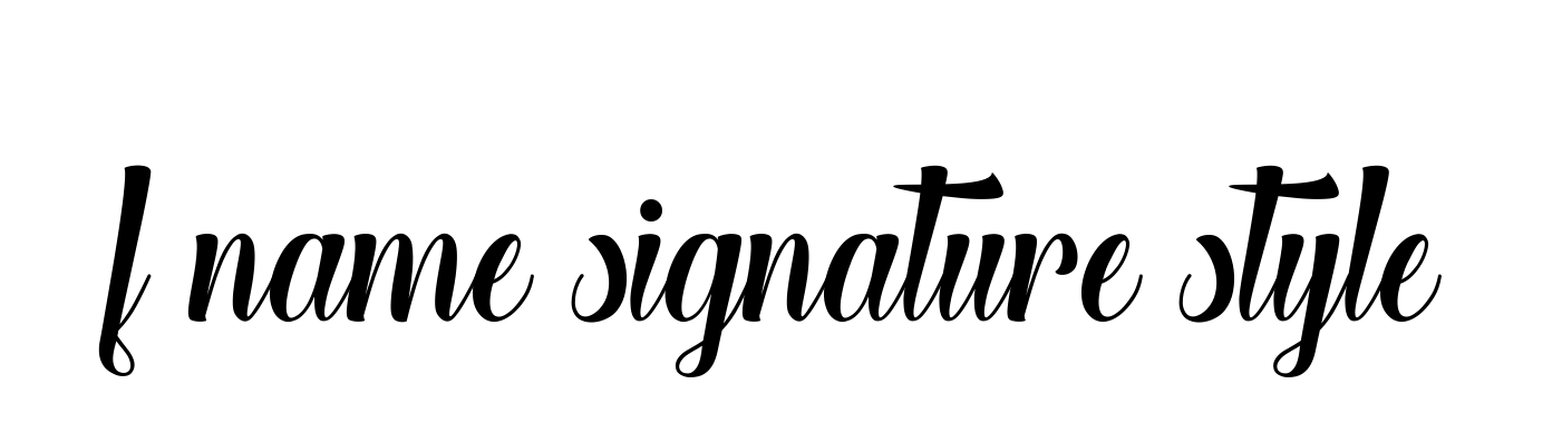 F-name-signature-style signature