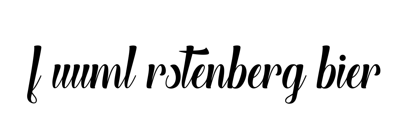 F-uuml-rstenberg-bier signature