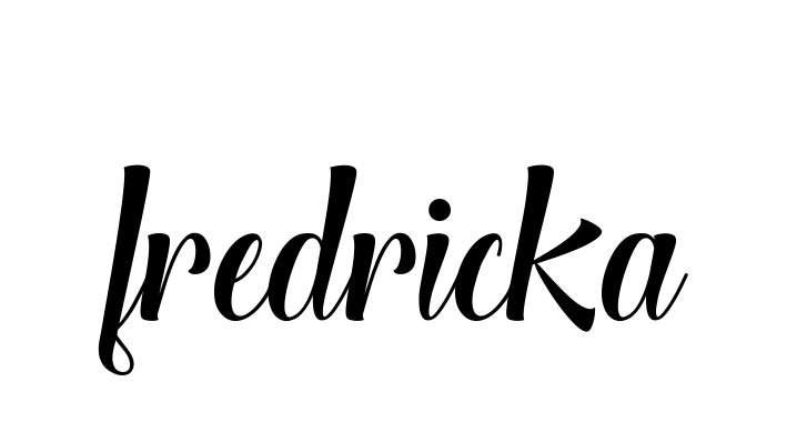 Fredricka signature