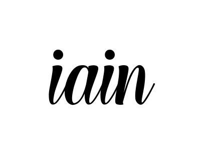 Iain signature