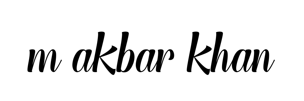 M-akbar-khan signature