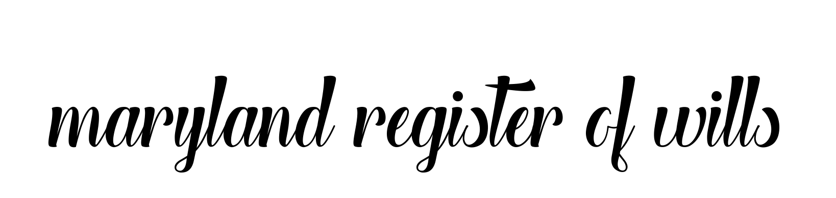 Maryland-register-of-wills signature