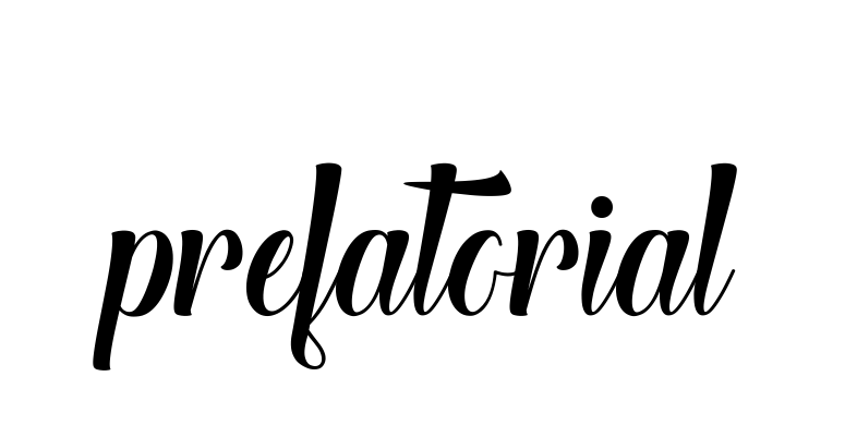 Prefatorial signature