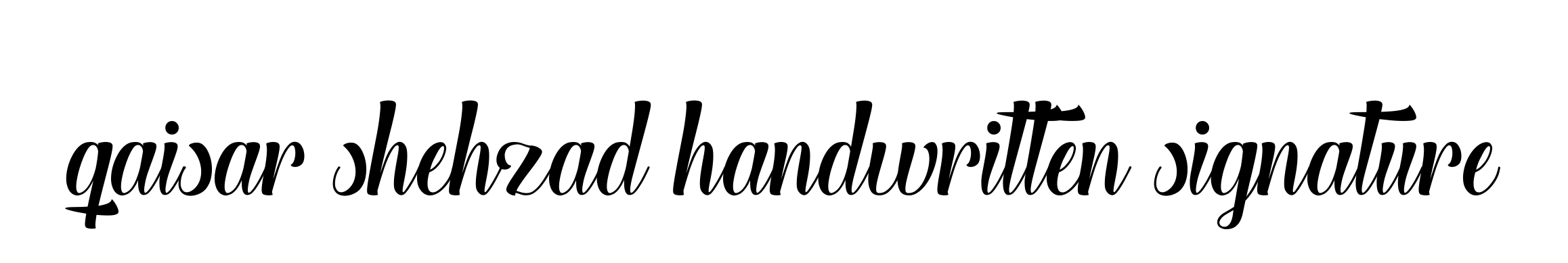 Qaisar-shehzad-handwritten-signature signature