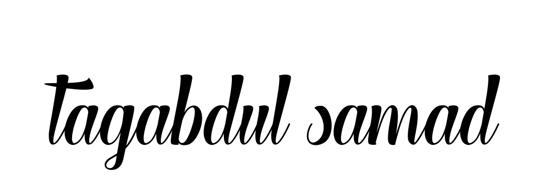 Tagabdul-samad signature