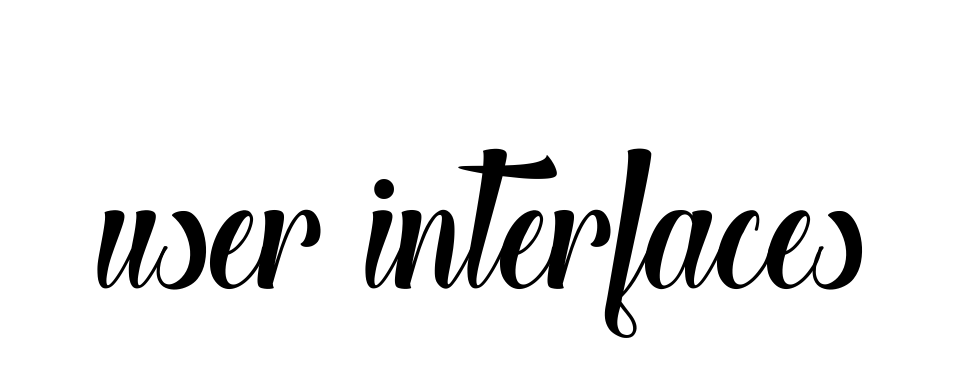 User-interfaces signature