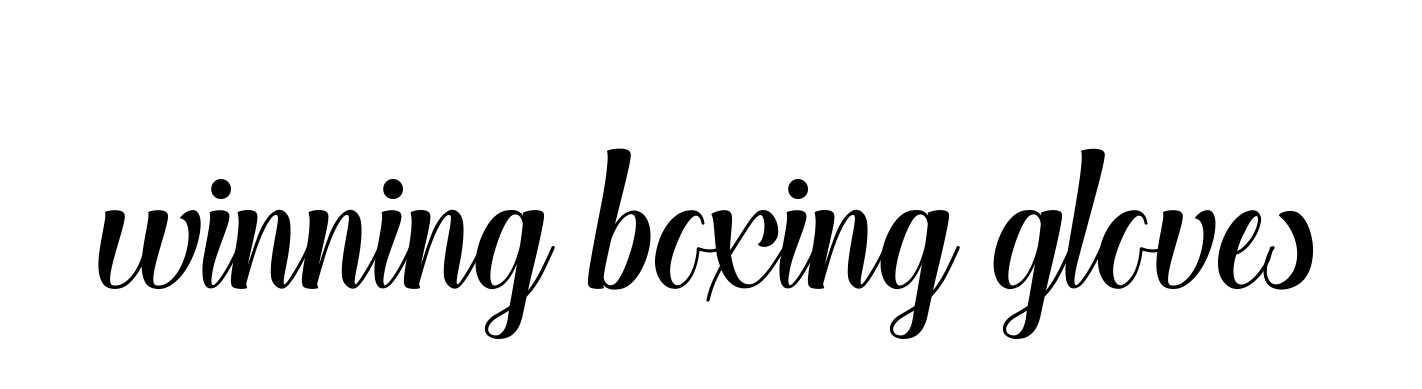Winning-boxing-gloves signature