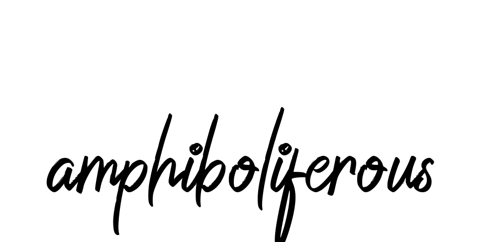 Amphiboliferous signature