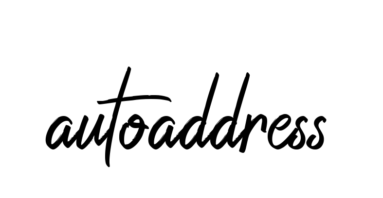 Autoaddress signature