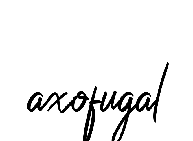 Axofugal signature