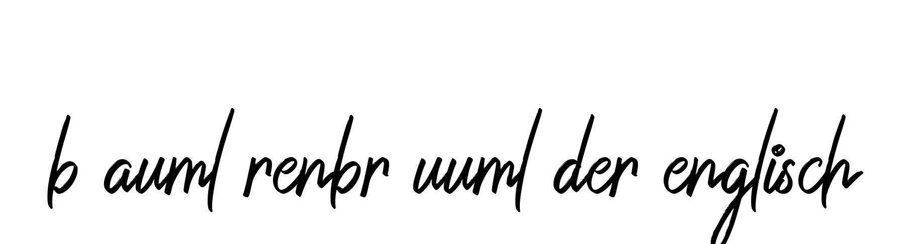B-auml-renbr-uuml-der-englisch signature